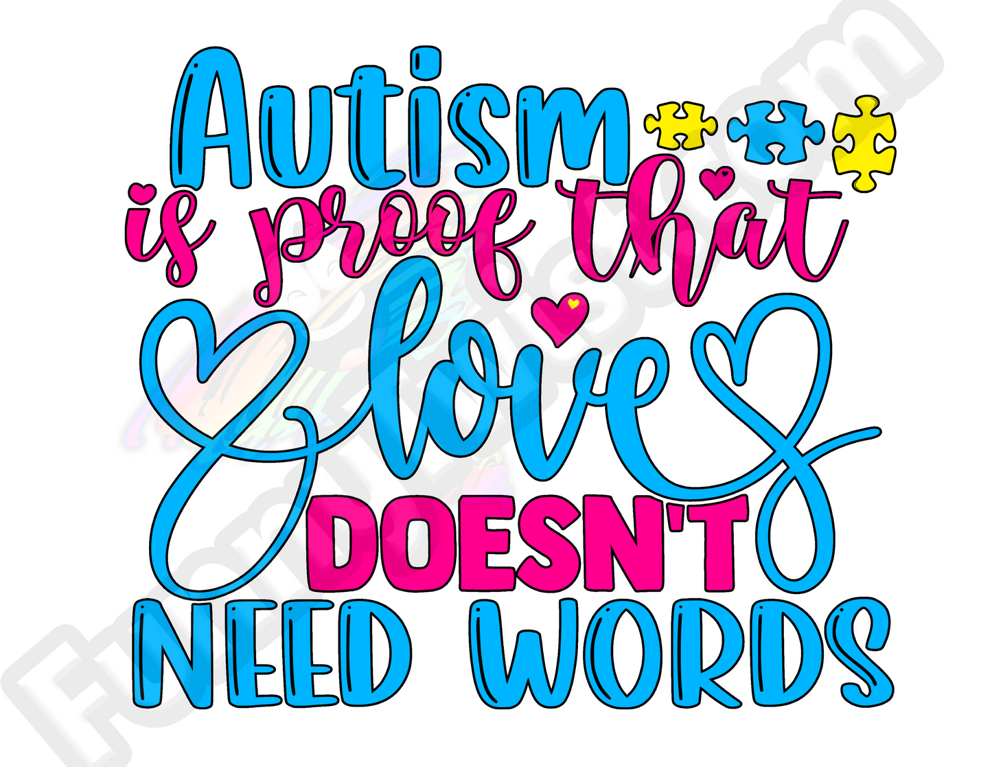 Autism Mug 15oz Ceramic "Autism is Proof that Love doesn't need Words" - Funnytwist.com