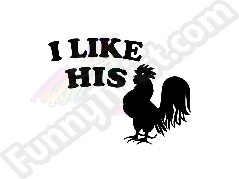 Funny Ceramic Shot 'I like his 🐔' - Funnytwist.com