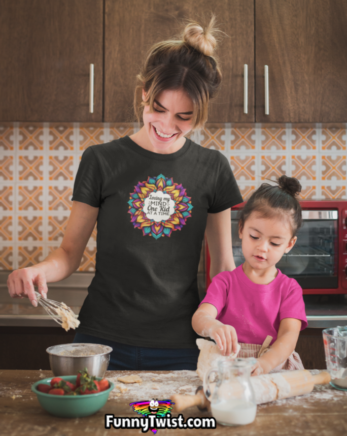 Funny T-Shirt "Losing my mind one kid at a time" - Funnytwist.com