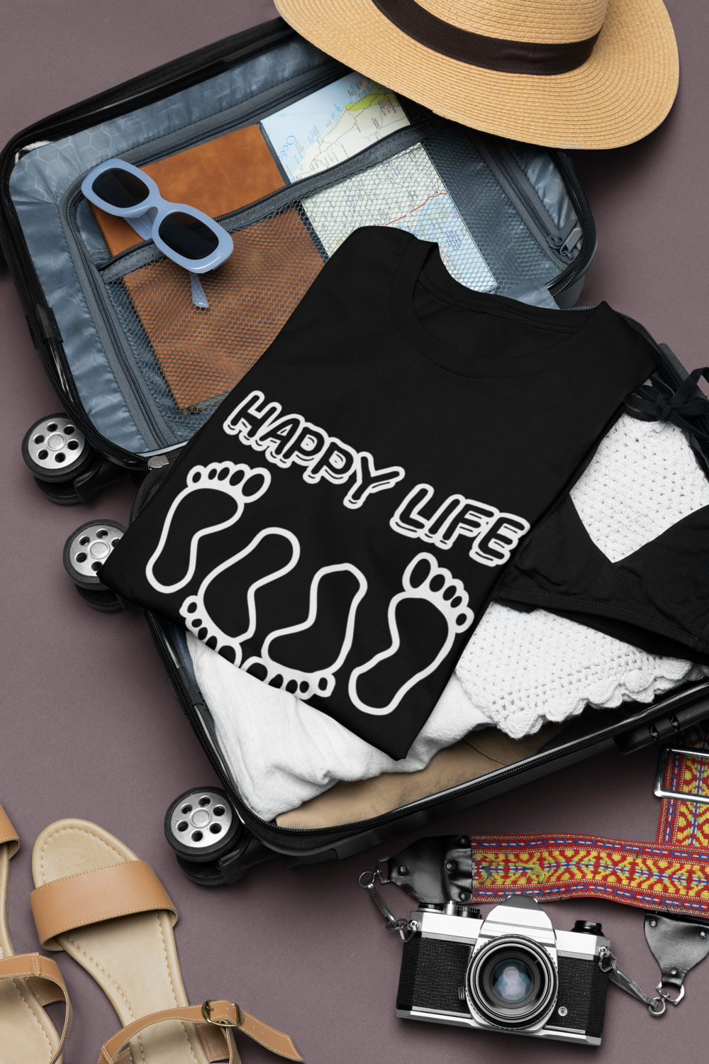 Funny T-Shirt "Happy Life!" - Funnytwist.com