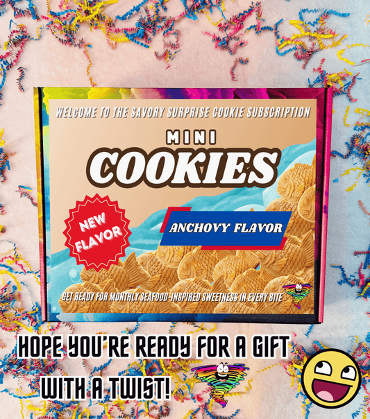 TwistBox Savory Surprise Cookie Subscription Prank (Just The Box) - Funnytwist.com