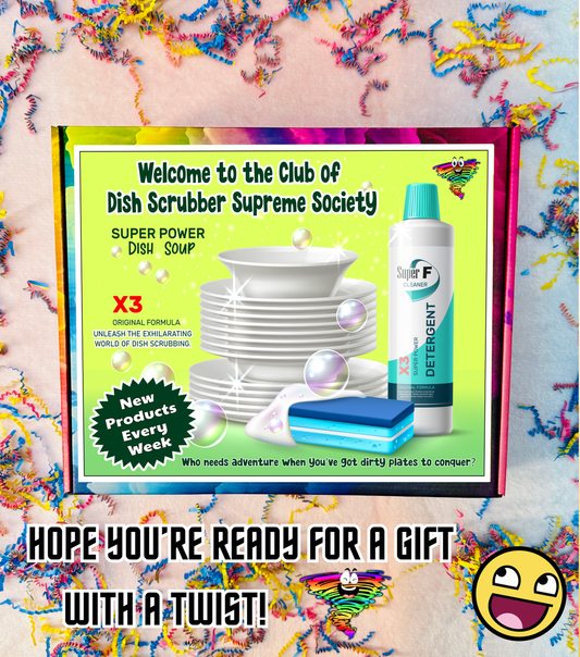 TwistBox Dish Scrubber Supreme Society Prank (Just The Box) - Funnytwist.com