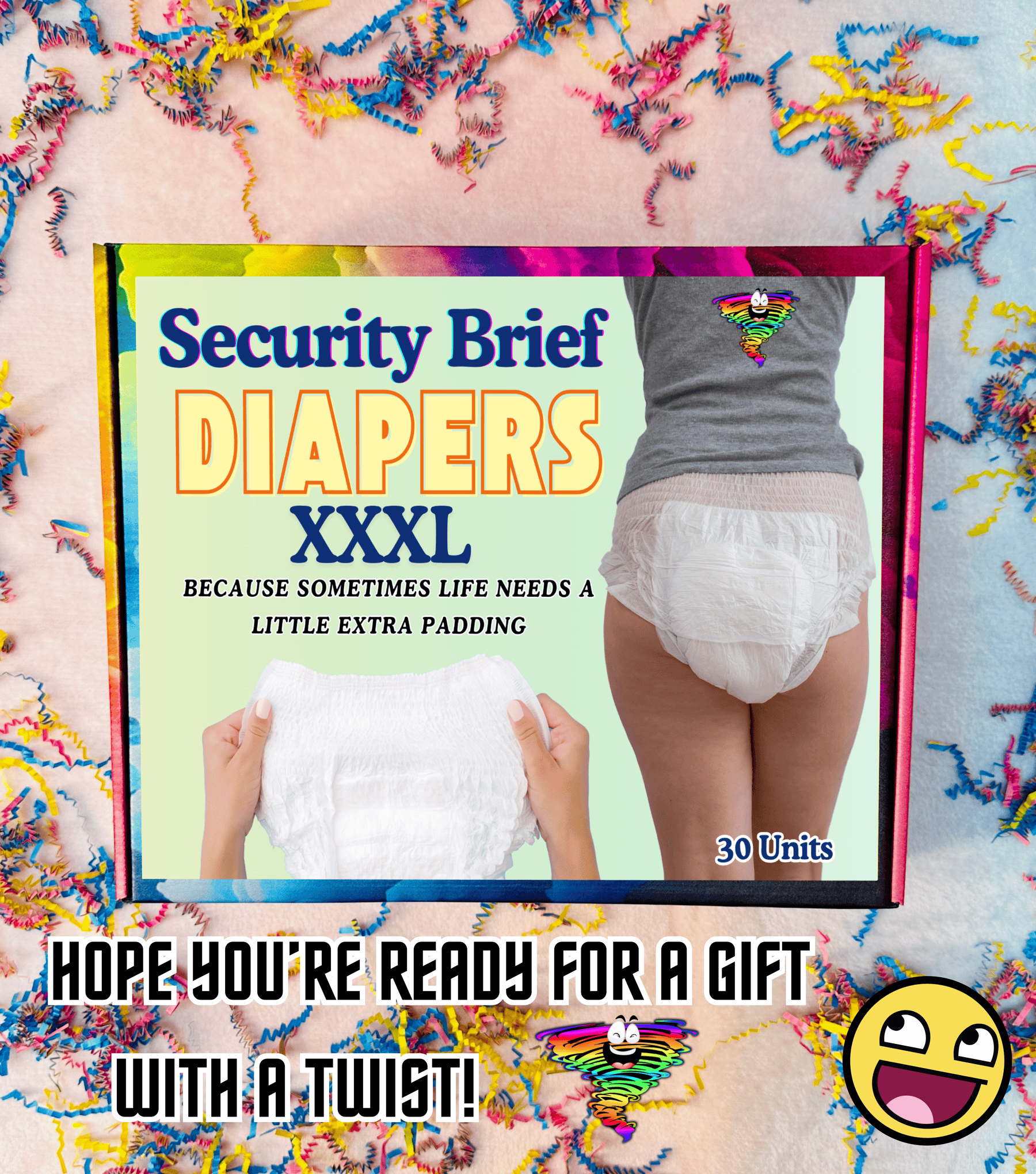 TwistBox Security Brief Diapers Prank (Just The Box) - Funnytwist.com