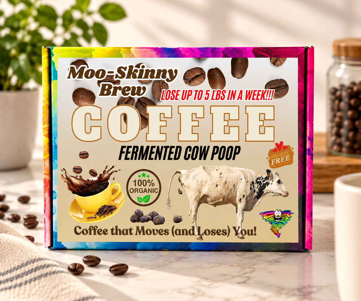 Moo-Skinny Brew Coffee TwistBox - funny prank gift box by FunnyTwist