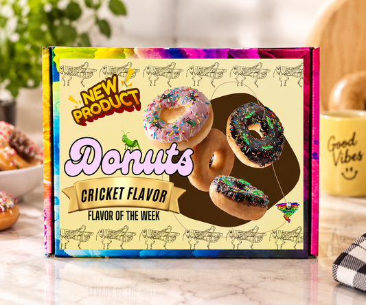 TwistBox Donuts Cricket Flavor  Funny Gift (Just The Box)
