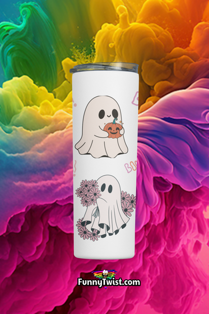 Funny Tumbler 20oz  Fall Ghost - Funnytwist.com